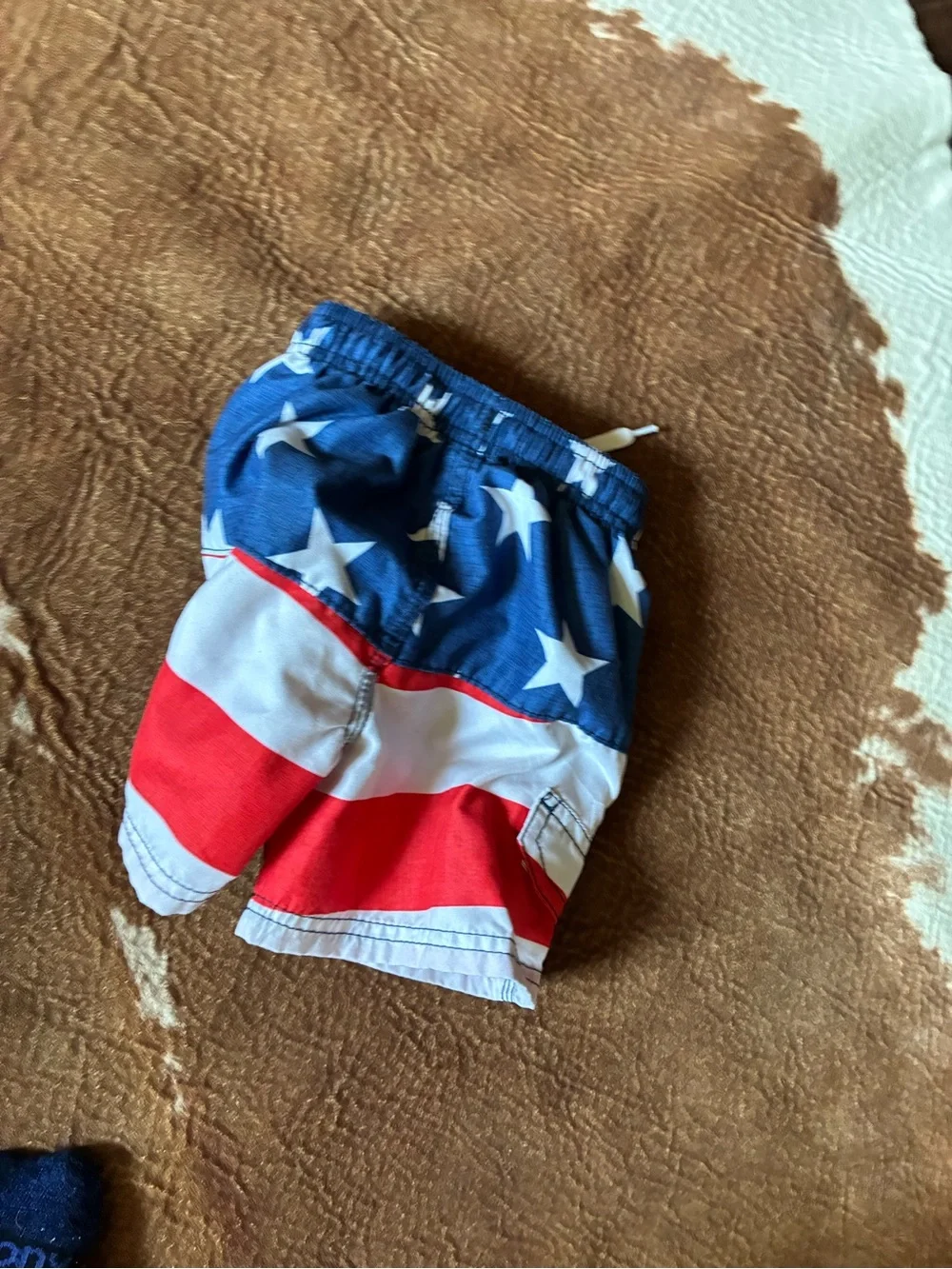 Kids Red, White & Blue Stars Swim Shorts